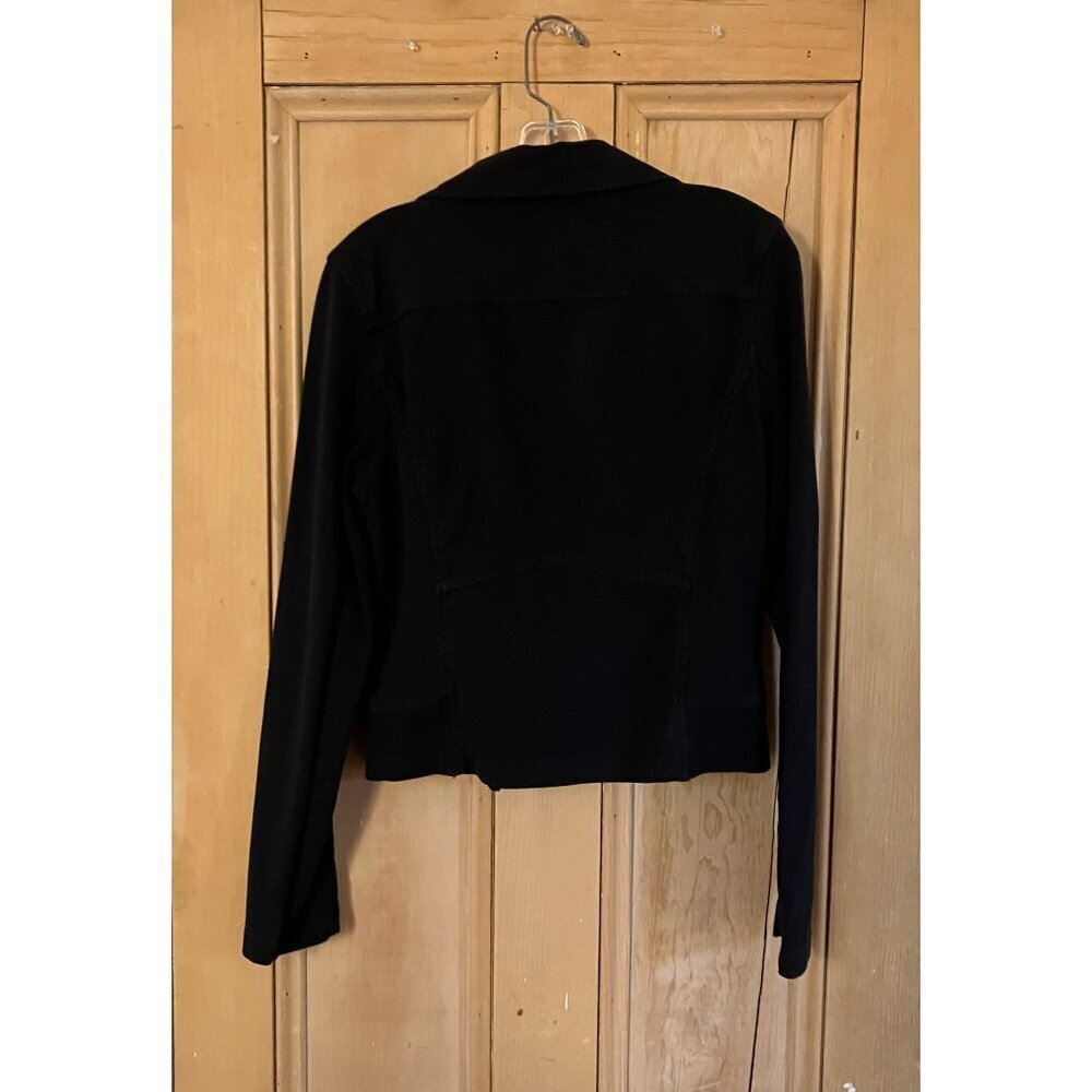 Marrakech Womens Anthropologie Asymmetrical Zip Moto Jacket Small Black AN EXC - Picture 8 of 10
